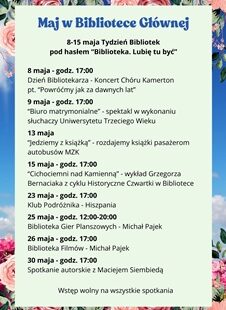 Biblioteka Główna zaprasza