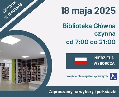 18 maja Biblioteka Główna otwarta