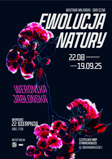 Plakat informacyjny w wykonaniu Weroniki Jabłońskiej