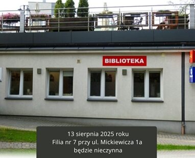Filia nr 7 nieczynna w środę