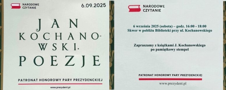 Pieczęć okolicznościowa Narodowego Czytania