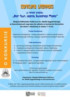 Konkurs literacki – „Star Town. Legendy Gwiezdnego Miasta”